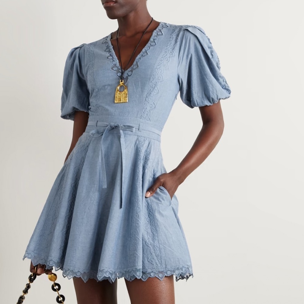 Ulla Johnson Camila Short Sleeve Mini Dress